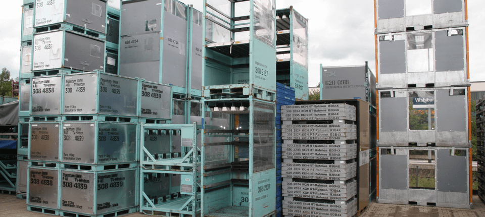 Examples of specialist container racks, which we are able to modify